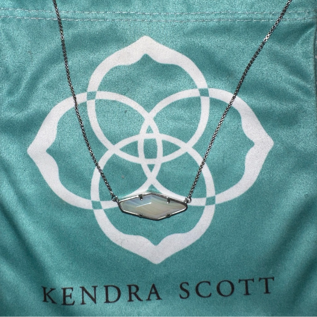 Kendra Scott Silver Adjustable Pendant Necklace